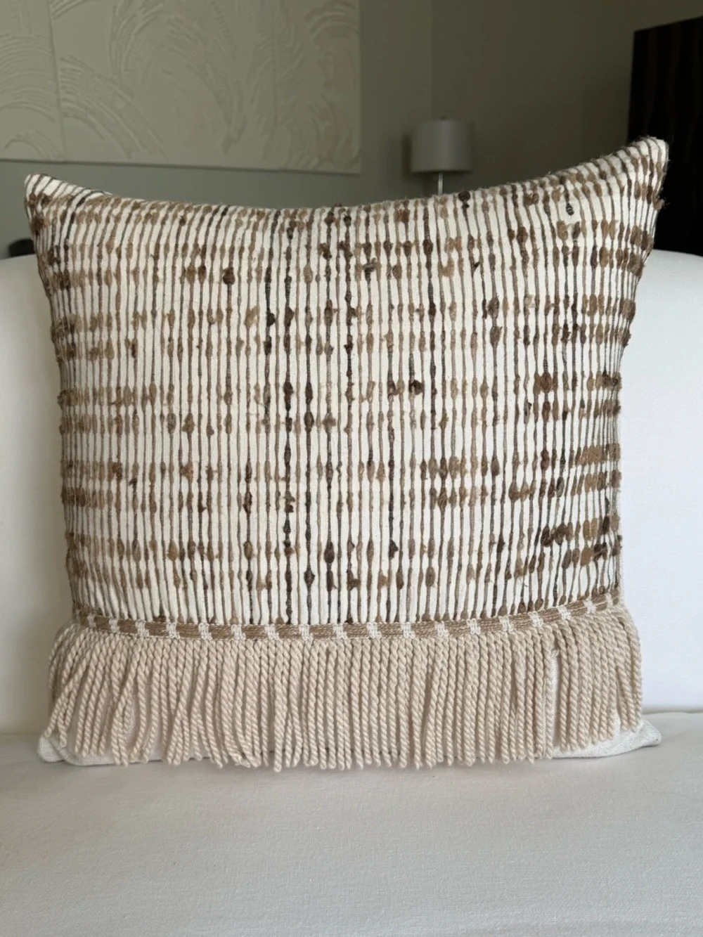 New! BARCLAY BUTERA Eastern Accents Cabo Textured Silk Decorative Pillow 20x20